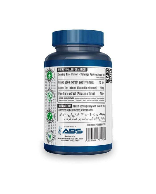 ABS Grape Seed (Green Tea & Pink Bark), 30 Ct - Vitamins House