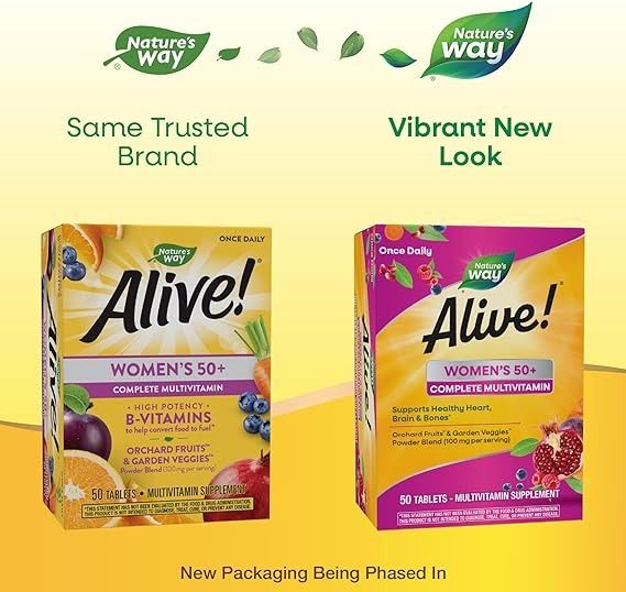 Alive Women’s 50+ Complete Multivitamin 50 Tablets - Vitamins House Alive Women’s 50+ Complete Multivitamin 50 Tablets - Vitamins House