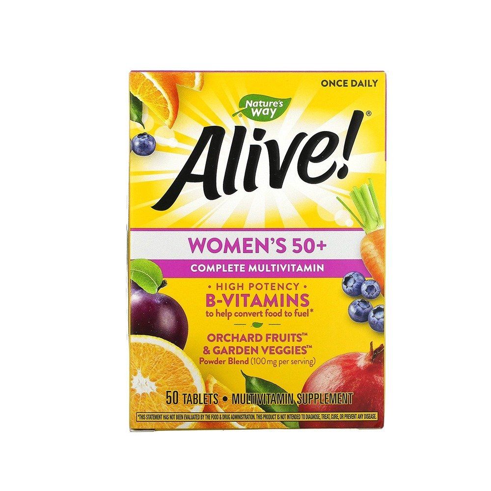 Alive Women’s 50+ Complete Multivitamin 50 Tablets - Vitamins House Alive Women’s 50+ Complete Multivitamin 50 Tablets - Vitamins House