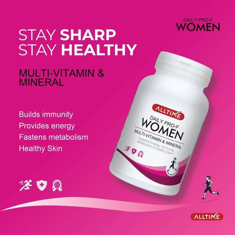 AllTime Daily Pro-F Women Multivitamin & Mineral, 30Ct - Vitamins House AllTime Daily Pro-F Women Multivitamin & Mineral, 30Ct - Vitamins House