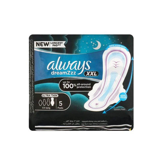 Always Dreamzzz All Night Ultra Thin (XX-Long) Sanitary Pads, 5 Ct - Vitamins House