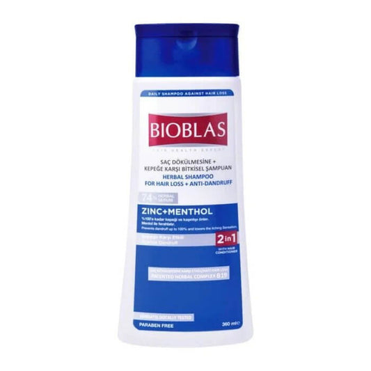 BIOBLAS ZINC+MENTHOL SHAMPOO - Vitamins House