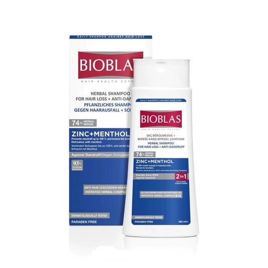 BIOBLAS ZINC+MENTHOL SHAMPOO - Vitamins House