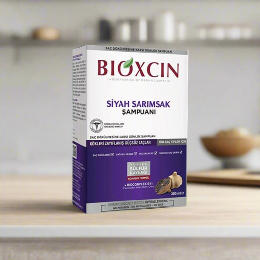 BIOXCIN BLACK GARLIC SHAMPOO 300ML - Vitamins House