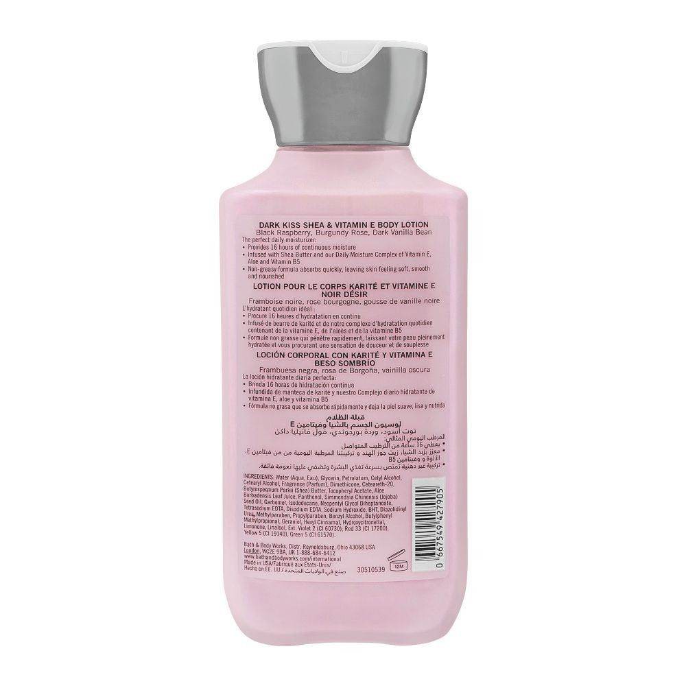 Bath & Body Dark Kiss Shea & Vitamin E Body Lotion 236Ml - Vitamins House Bath & Body Dark Kiss Shea & Vitamin E Body Lotion 236Ml - Vitamins House