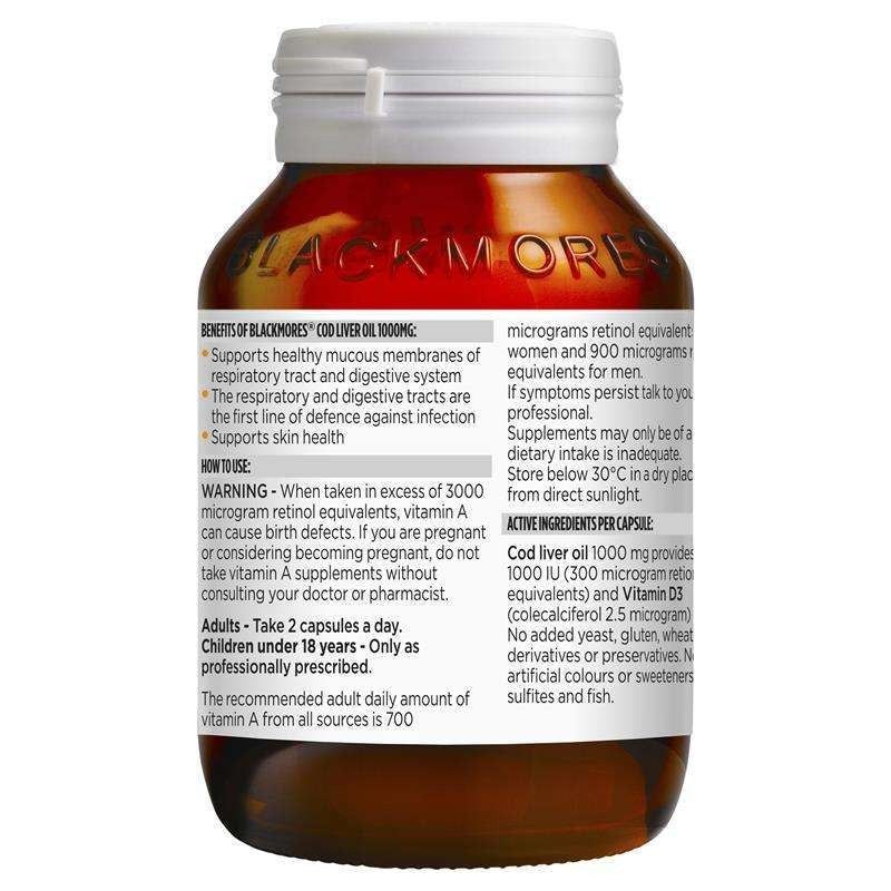 Blackmores Cod Liver Oil - Vitamins House Blackmores Cod Liver Oil - Vitamins House