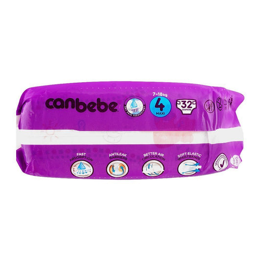 Canbebe Comfort Dry Diapers Size 4 (Maxi), 32 Ct - Vitamins House