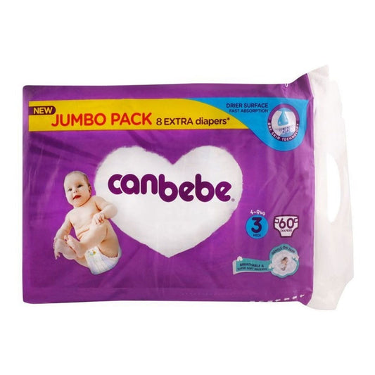 Canbebe Diapers Size 3 (Midi), 60 Ct - Vitamins House