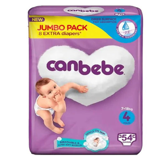 Canbebe Diapers Size 4 (Maxi), 54 Ct - Vitamins House