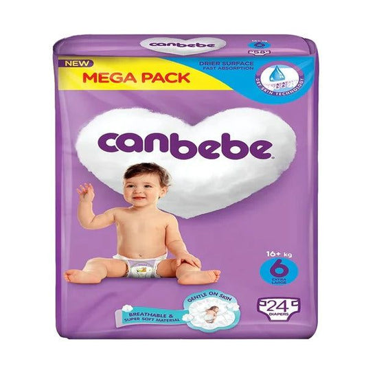 Canbebe Diapers Size 6 (Extra Large), 24 Ct - Vitamins House