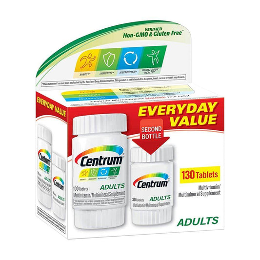 Centrum Adults 130 Tablets - Vitamins House