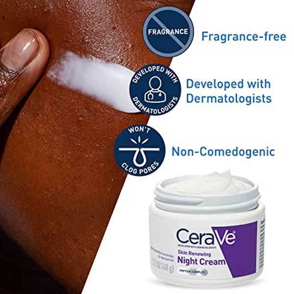CeraVe Skin Renewing Night Cream, 48g - Vitamins House CeraVe Skin Renewing Night Cream, 48g - Vitamins House