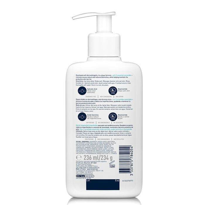 Cerave Blemish Control Cleanser For Blemish-Prone Skin 236Ml - Vitamins House Cerave Blemish Control Cleanser For Blemish-Prone Skin 236Ml - Vitamins House