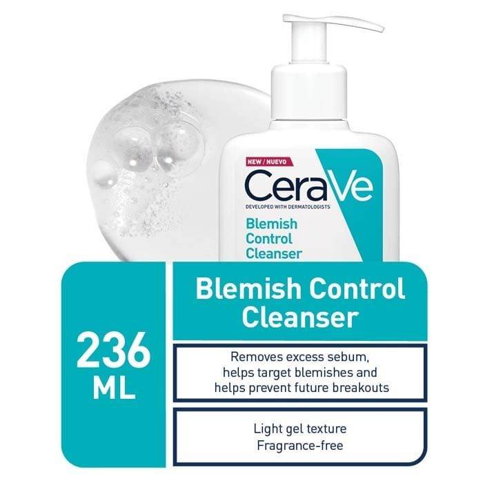 Cerave Blemish Control Cleanser For Blemish-Prone Skin 236Ml - Vitamins House Cerave Blemish Control Cleanser For Blemish-Prone Skin 236Ml - Vitamins House