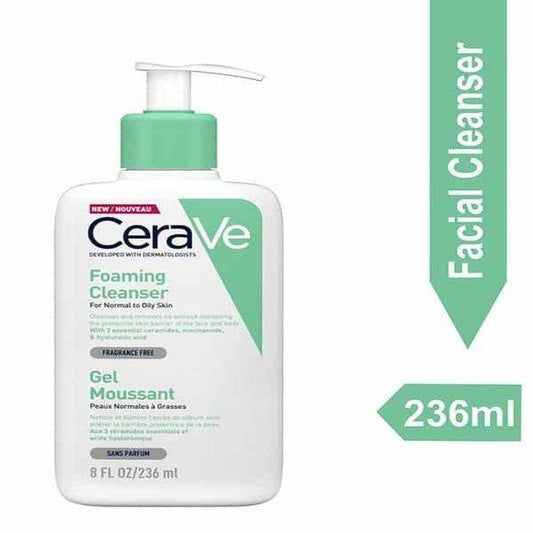 Cerave Foaming Cleanser For Normal To Oily Skin 236Ml - Vitamins House