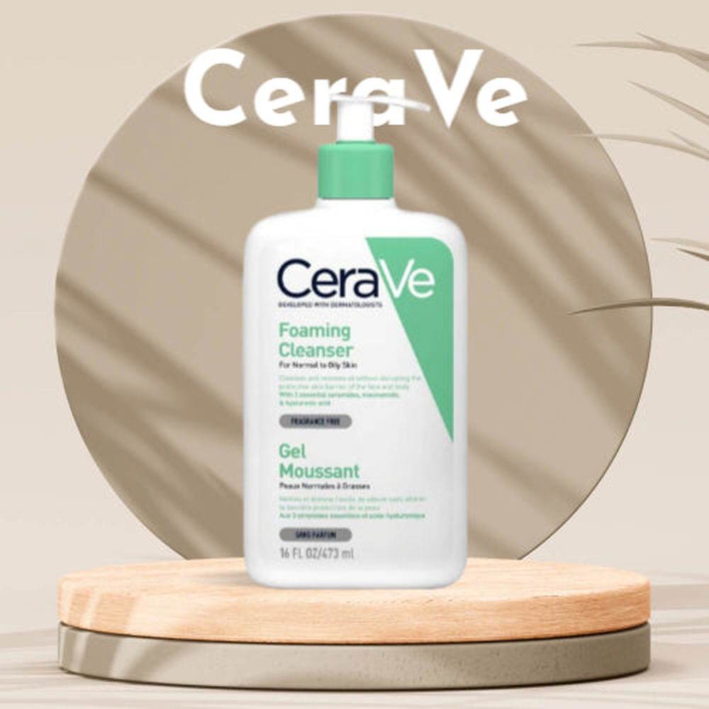 Cerave Foaming Cleanser For Normal To Oily Skin 473Ml - Vitamins House Cerave Foaming Cleanser For Normal To Oily Skin 473Ml - Vitamins House