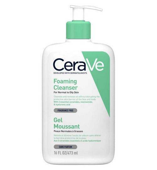 Cerave Foaming Cleanser For Normal To Oily Skin 473Ml - Vitamins House Cerave Foaming Cleanser For Normal To Oily Skin 473Ml - Vitamins House