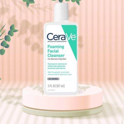 Cerave Foaming Facial Cleanser For Normal To Oily Skin 87Ml - Vitamins House