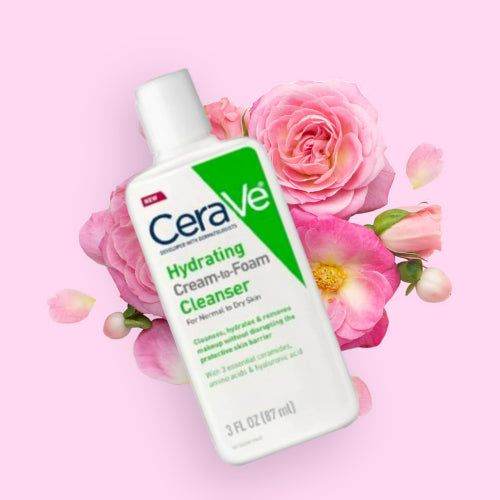 Cerave Hydrating Cream To Foam Cleanser For Normal To Dry Skin 87Ml - Vitamins House