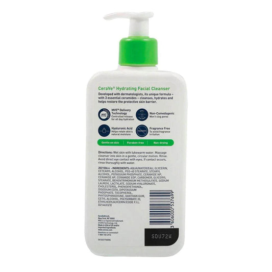 Cerave Hydrating Facial Cleanser For Normal To Dry Skin 87Ml - Vitamins House