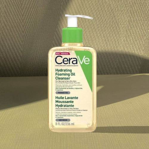 Cerave Hydrating Foaming Oil Cleanser For Normal To Very Dry Skin 236Ml - Vitamins House Cerave Hydrating Foaming Oil Cleanser For Normal To Very Dry Skin 236Ml - Vitamins House