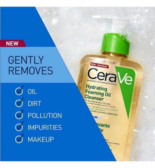 Cerave Hydrating Foaming Oil Cleanser For Normal To Very Dry Skin 236Ml - Vitamins House Cerave Hydrating Foaming Oil Cleanser For Normal To Very Dry Skin 236Ml - Vitamins House