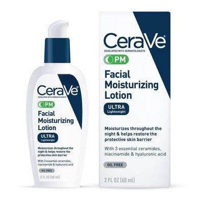 Cerave PM Facial Moisturizing Lotion Oil Free 60Ml - Vitamins House