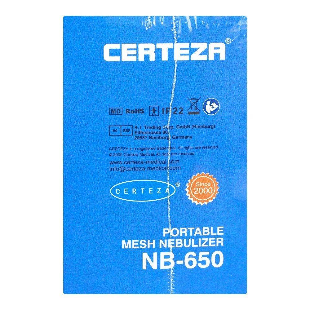 Certeza Portable Mesh Nebulizer NB-650 - Vitamins House Certeza Portable Mesh Nebulizer NB-650 - Vitamins House
