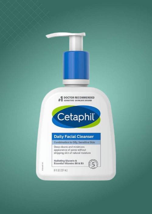 Cetaphil Daily Facial Cleanser Combination To Oily Sensitive Skin 237Ml - Vitamins House