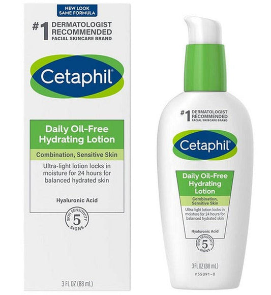 Cetaphil Daily Oil Free Hydrating Lotion Combination Sensitive Skin 88Ml - Vitamins House