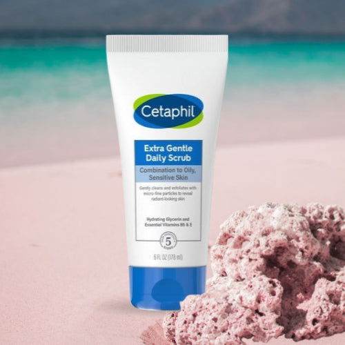 Cetaphil Extra Gentle Daily Scrub Combination To Oily Sensitive Skin 178Ml - Vitamins House