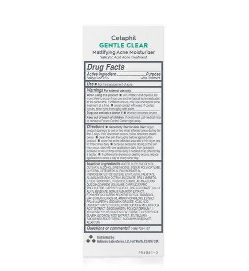 Cetaphil Gentel Clear Mattifying Acne Moisturizer 89Ml - Vitamins House