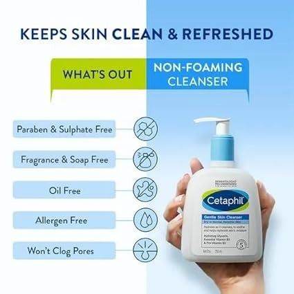 Cetaphil Gentle Skin Cleanser Mild Non Irritating Formula Softens As It Cleans 237Ml - Vitamins House Cetaphil Gentle Skin Cleanser Mild Non Irritating Formula Softens As It Cleans 237Ml - Vitamins House