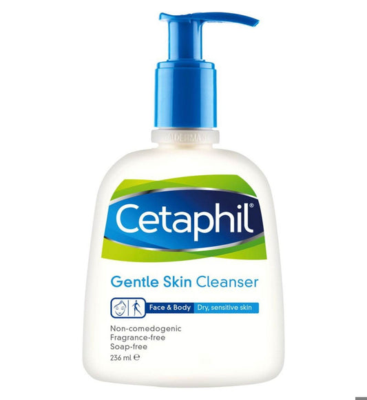 Cetaphil Gentle Skin Cleanser Non Comedogenic Fragrance Free Soap Free 236Ml - Vitamins House