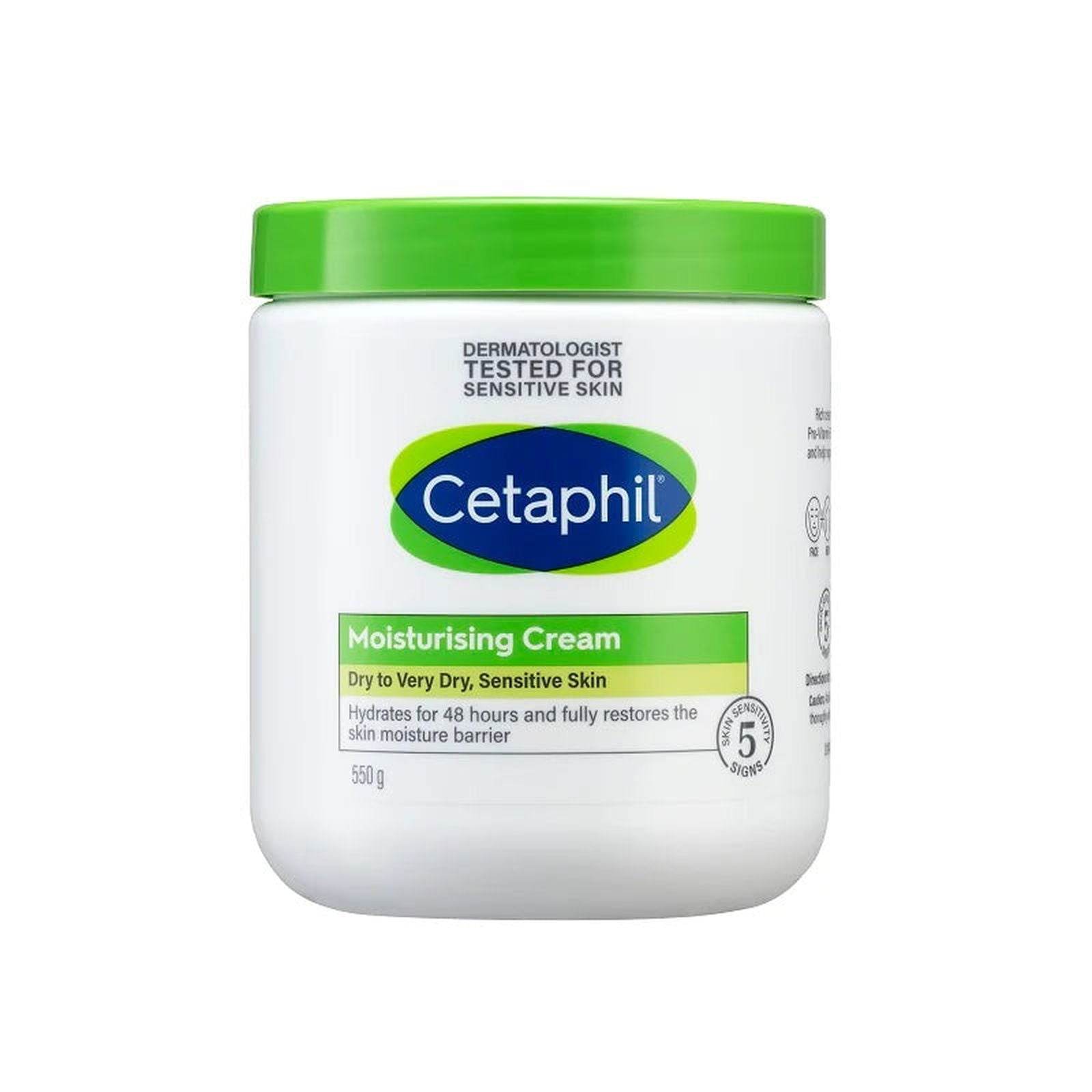Cetaphil Moisturizing Cream Face & Body Dry Sensitive Skin 550G - Vitamins House Cetaphil Moisturizing Cream Face & Body Dry Sensitive Skin 550G - Vitamins House