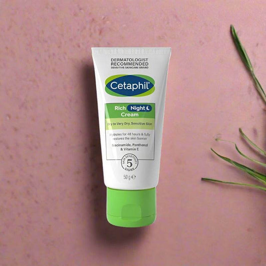 Cetaphil Rich Night Cream Dry To Very Dry Sensitive Skin 50G - Vitamins House
