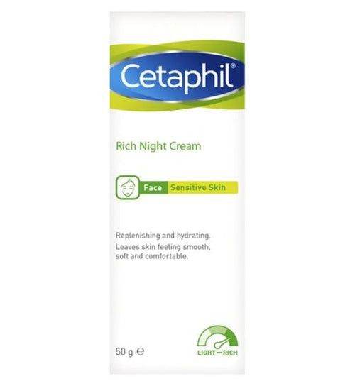 Cetaphil Rich Night Cream Dry To Very Dry Sensitive Skin 50G - Vitamins House