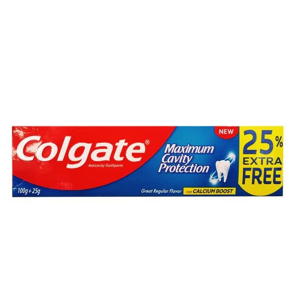Colgate Maximum Cavity Protection Toothpaste, 125g - Vitamins House Colgate Maximum Cavity Protection Toothpaste, 125g - Vitamins House
