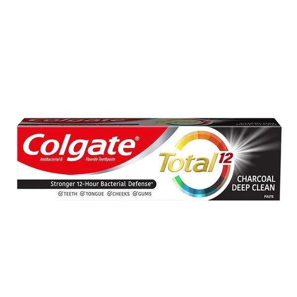 Colgate Total 12 Charcoal Deep Clean Toothpaste, 100g - Vitamins House Colgate Total 12 Charcoal Deep Clean Toothpaste, 100g - Vitamins House