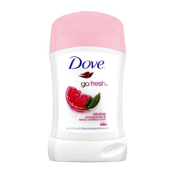 Dove Go Fresh Revive Pomegranate 48H Anti-Perspirant Deodorant Stick, 40g - Vitamins House Dove Go Fresh Revive Pomegranate 48H Anti-Perspirant Deodorant Stick, 40g - Vitamins House