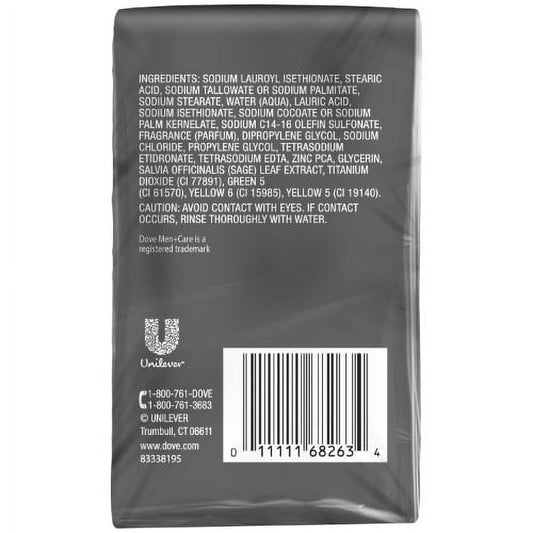 Dove Men + Care Minerals + Sage 3 in 1 Hand & Body + Face + Shave Bar Soap - Vitamins House