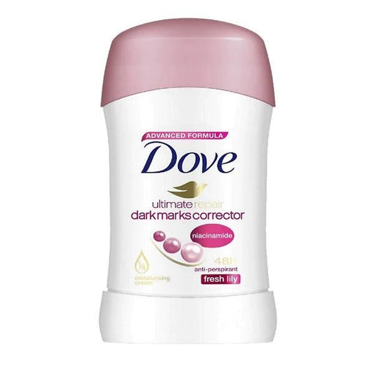 Dove Ultimate Repair 48H Anti-Perspirant Fresh Lily Deodorant Stick, 40g - Vitamins House