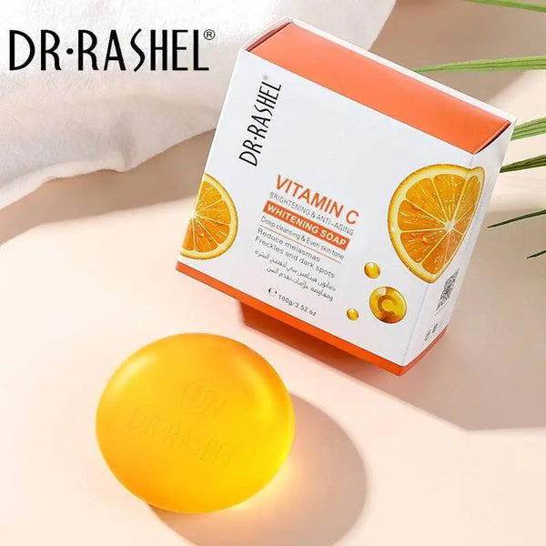 Dr.Rashel Vitamin C Brightening & Anti Aging Whitening Soap - 100gms - Vitamins House Dr.Rashel Vitamin C Brightening & Anti Aging Whitening Soap - 100gms - Vitamins House