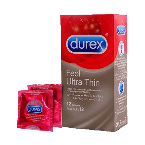 Durex Feel Ultra Thin Condoms 12 Pack - Vitamins House