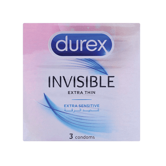 Durex Invisible Extra Thin Condoms 3 Pack - Vitamins House