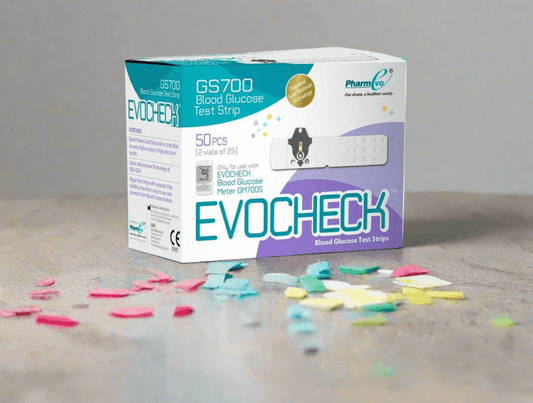 EVOCHECK GS700 BLOOD GLUCOSE TEST STRIPS - Vitamins House