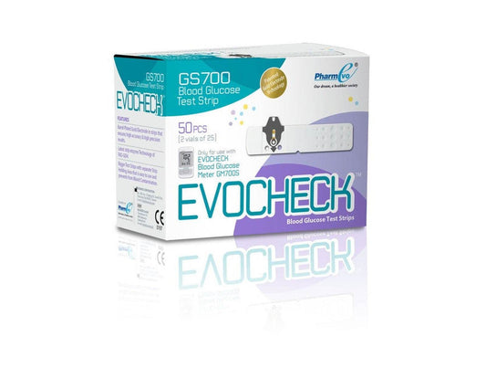 EVOCHECK GS700 BLOOD GLUCOSE TEST STRIPS - Vitamins House