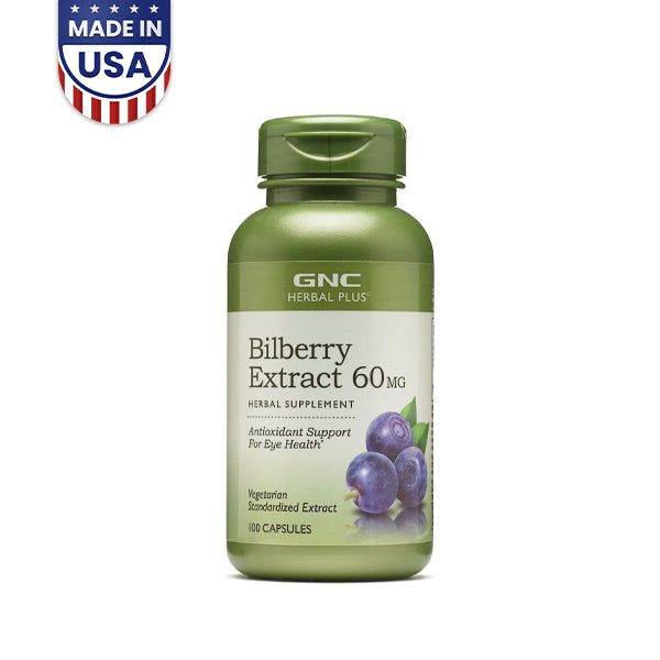 GNC Herbal Bilberry Extract 60mg, 100 Capsules - Vitamins House GNC Herbal Bilberry Extract 60mg, 100 Capsules - Vitamins House