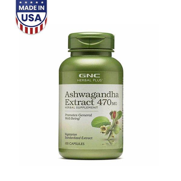 GNC Herbal Plus Ashwagandha Extract 470 MG - Vitamins House GNC Herbal Plus Ashwagandha Extract 470 MG - Vitamins House