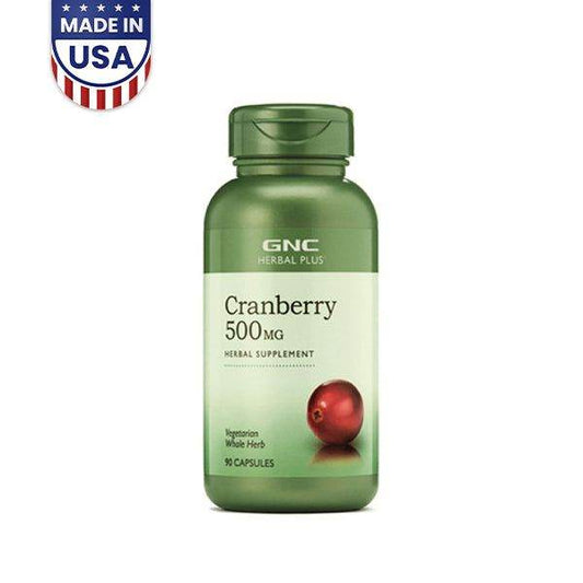 GNC Herbal Plus Cranberry 500mg 90 Capsules - Vitamins House
